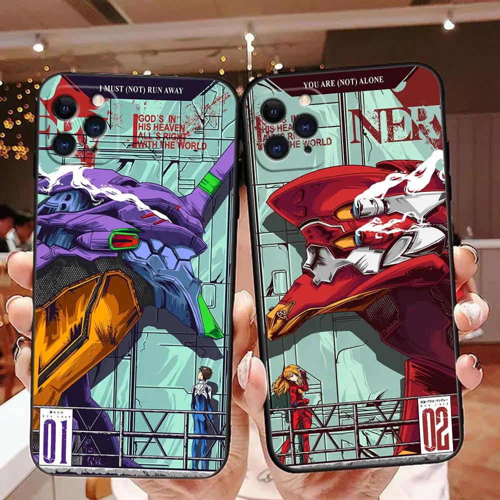 

Coque Funda Case for Apple iPhone 14 11 12 13 Pro 7 8 SE X XR XS Max Mini Plus Case Capa Para Cover Anime G-Genesis E-Evangelion