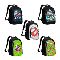 ghostbusters large durable travel laptop backpack water resistant bag with usb charging port business daypack for women men