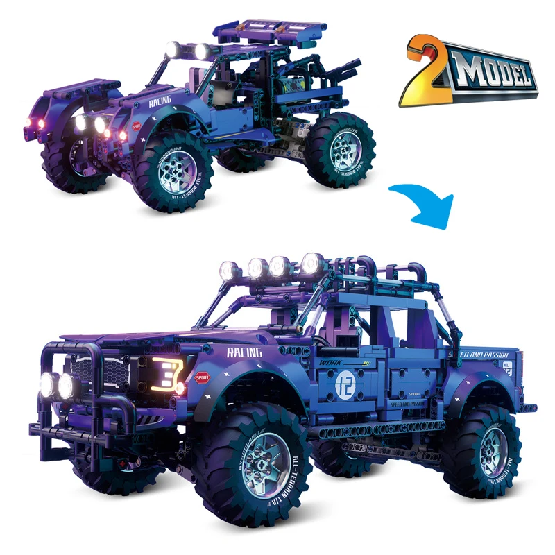 Строительные блоки для внедорожников игрушки детей подарочный набор