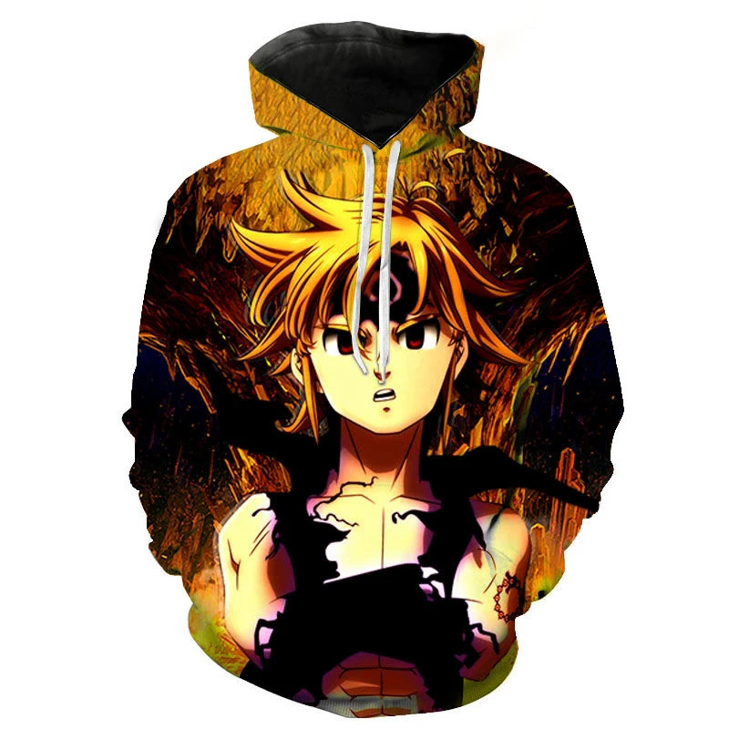 

New Hoodies The Seven Deadly Sins Nana Anime 3D Printed Men Women Children Sweatshirts Pullover Long Sleeve Boy Girl Kids Tops