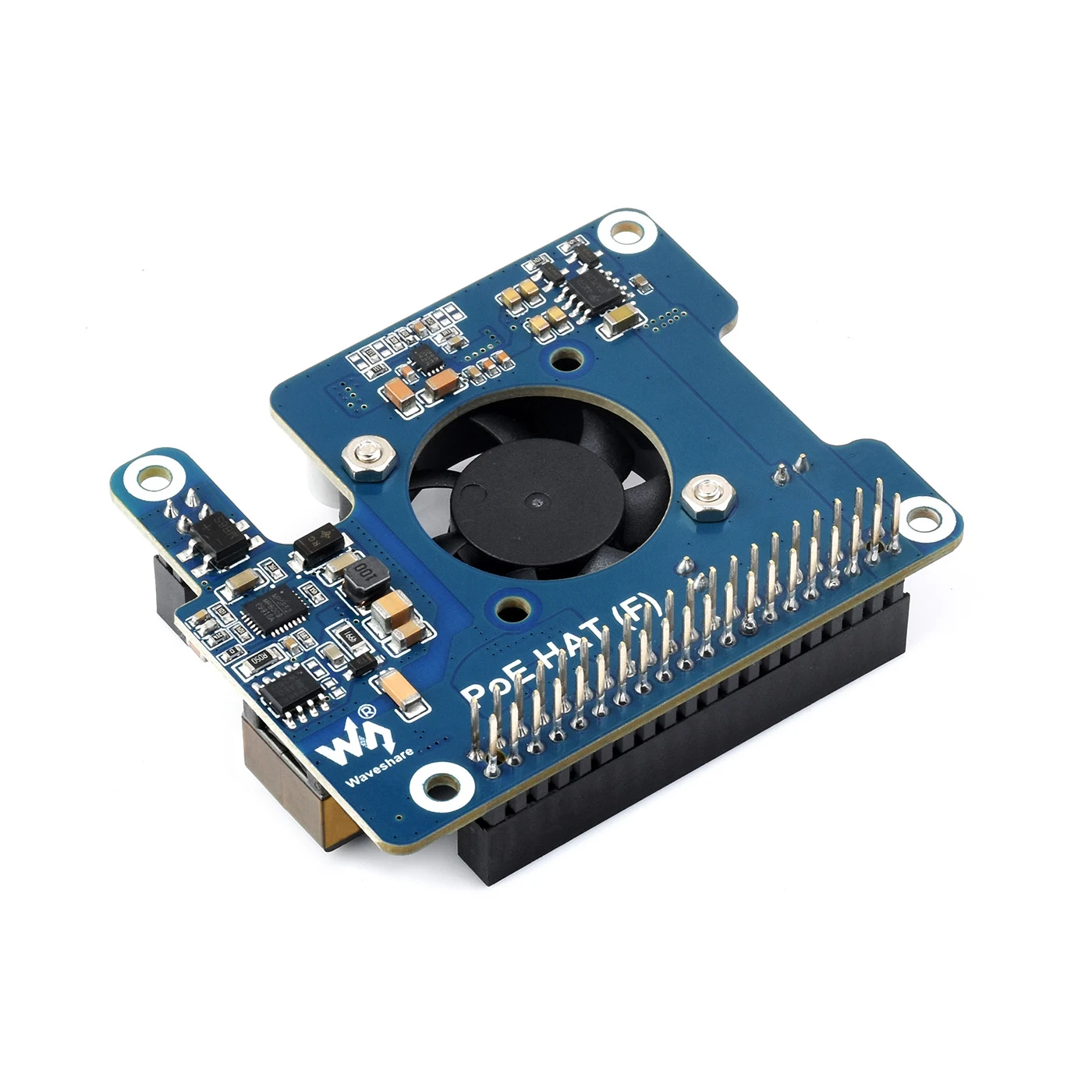 5V 12V PoE for PI5 Raspberry Pi 5 Expansion Board HAT Kit RasPi RPI Fan Cooling Heatsink Module