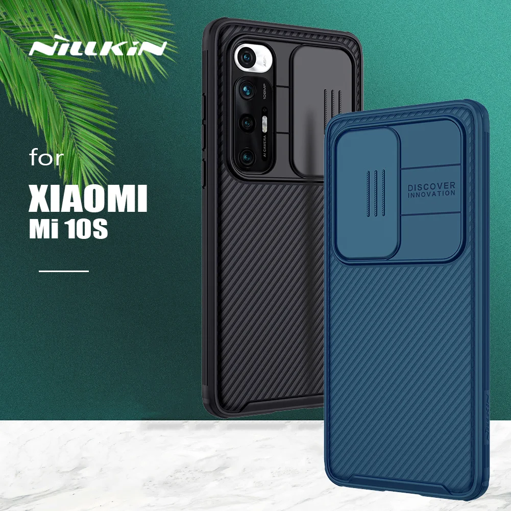 

Чехол для Xiaomi Mi 10S, чехол Nillkin CamShield, Ультратонкий защитный чехол для съемной камеры для Xiaomi Mi10S, Mi 10S, задняя крышка для объектива
