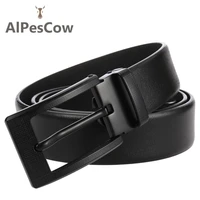 genuine leather belt for men 100 alps cowhide pin buckle jeans belts male designer double sided luxury vintage high quality