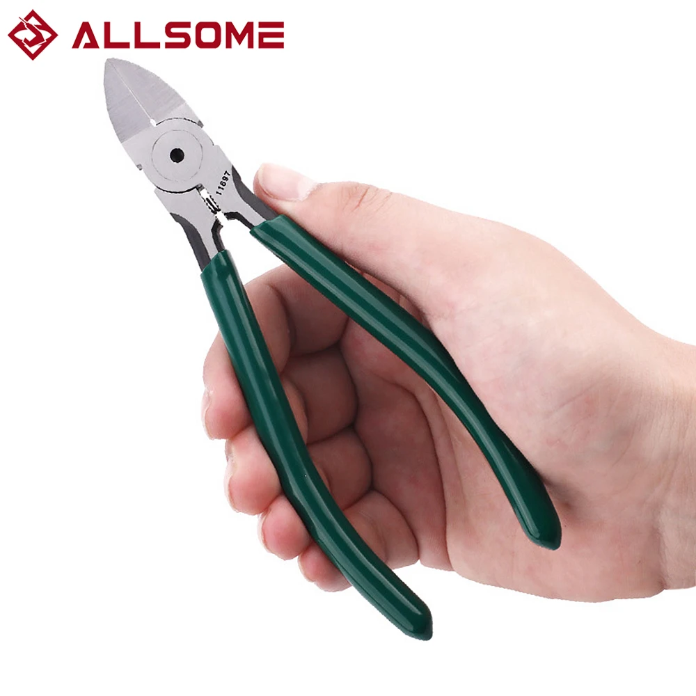 

Allsome CR-V Plastic Pliers Nippers 6 inch Jewelry Electrical Wire Cable Cutters Cutting Side Snips Hand Tools Electrician tool