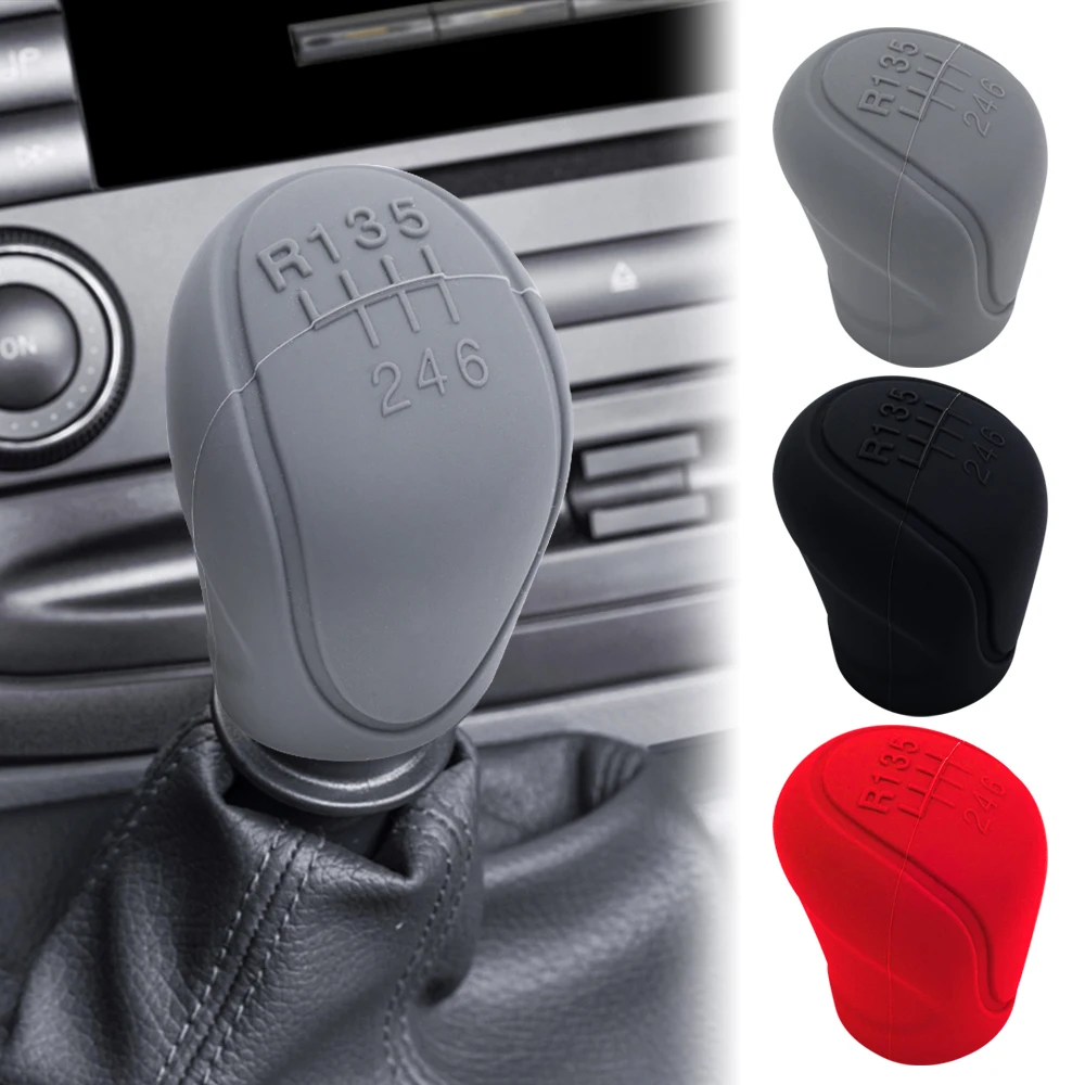 

Universal Silicone Gear Shift Knob Cover Gear Shift Non Slip Grip Handle Case Automobiles Gear Shift Collars Car Accessories In