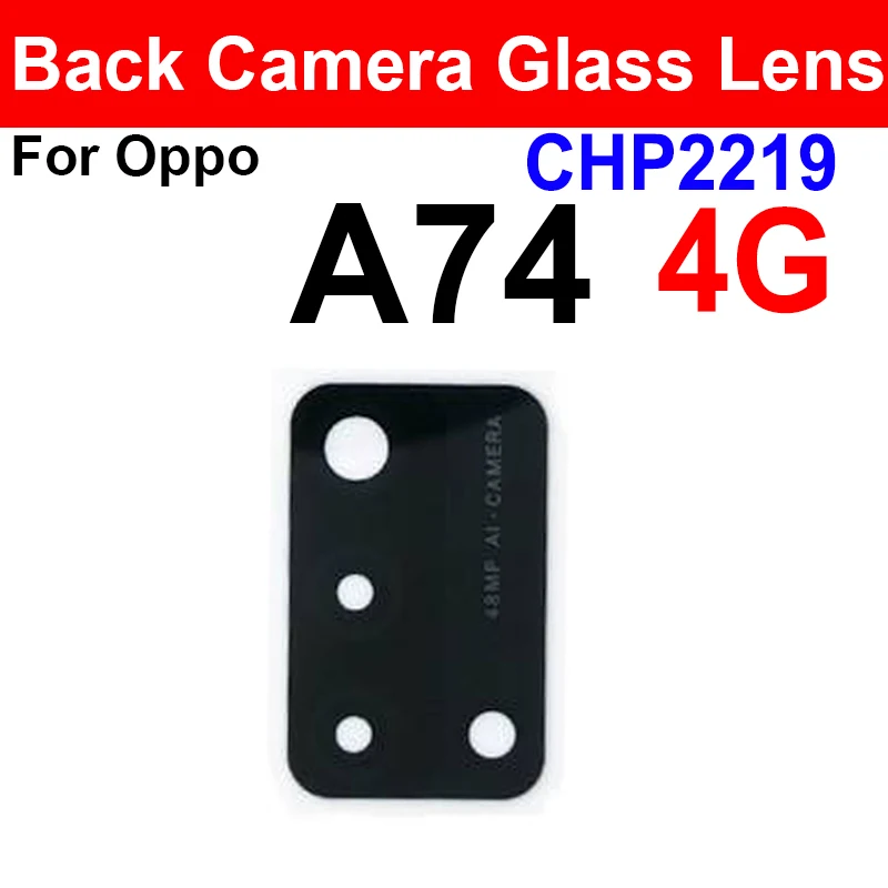 Фото Стеклянный объектив задней камеры для OPPO A72, A74, A92, A93, A94, A95, A96, 4G, зеркальный объектив задней камеры, запасные части для ремонта стекла №3