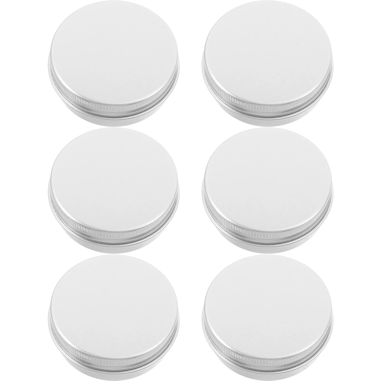 6 шт. алюминиевая коробка с резьбой банки для печенья маленький металлический