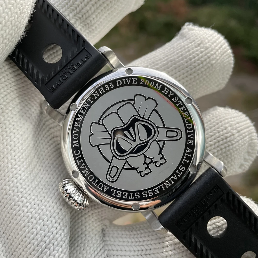 Мужские часы Steeldive Pilot 1903 автоматические механические для дайвинга чехол из
