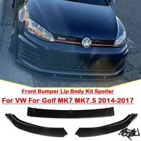 car front bumper splitter lip spoiler diffuser protector guard for vw for golf mk7 mk7 5 2014 2017