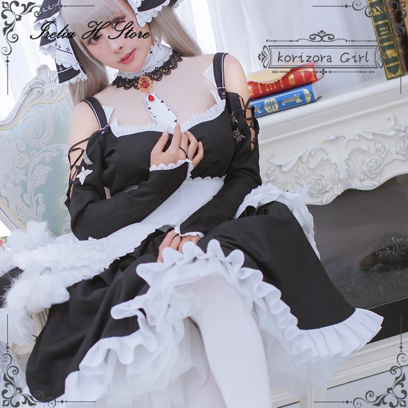 Irelia H Store коготь Лейн HMS потрясающее платье горничной косплей костюм сексуальное