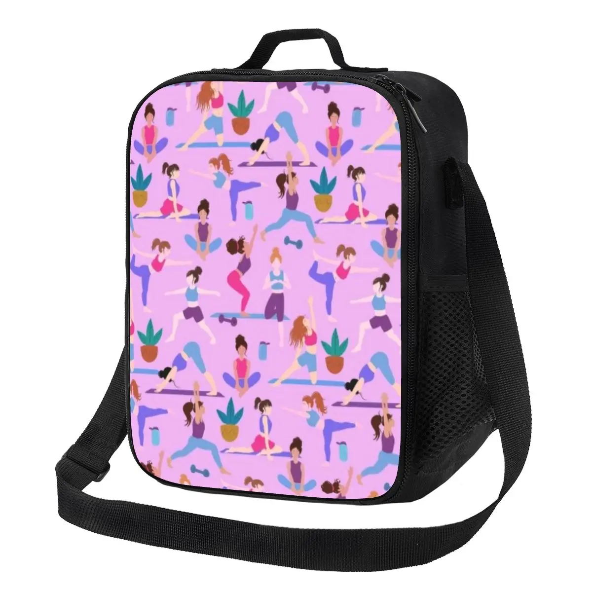

Yoga Lunch Bag for Women Portable Thermal Insulated Lunch Box Picnic Multifunction Food Tote