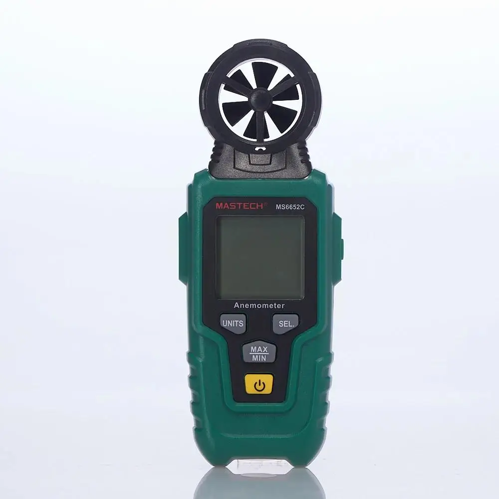 Цифровой анемометр Mastech MS6652C ручной измеритель скорости ветра для измерения