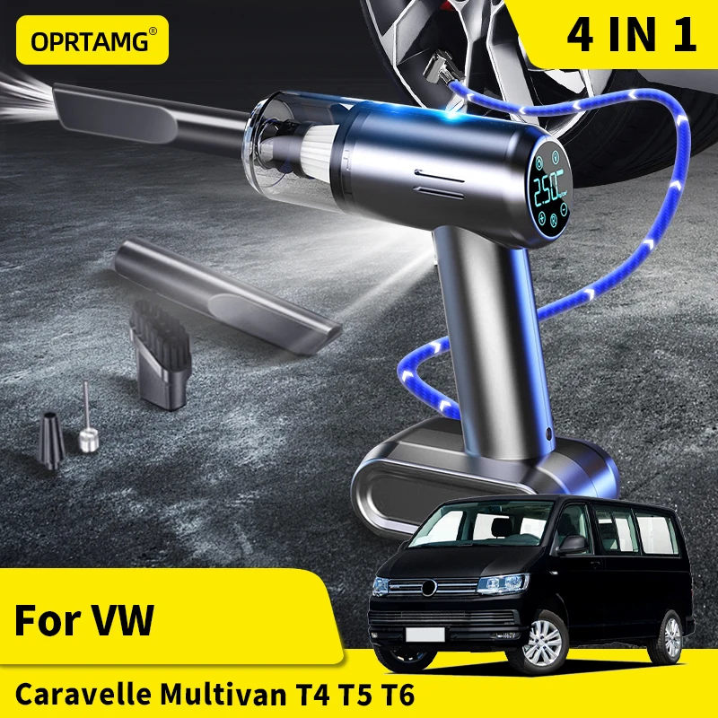 

OPRTAMG 22000PA Car Wireless Electric Vacuum cleaner Inflatable Pump For Volkswagen VW Caravelle Multivan T4 T5 T6 1998-2022