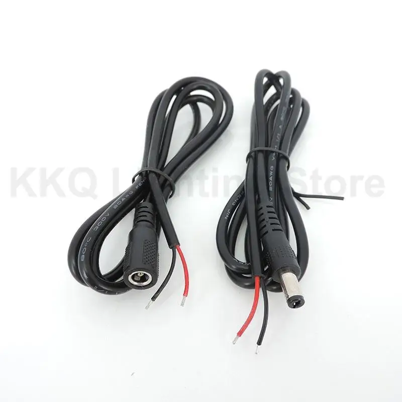 1 м удлинитель питания постоянного тока косичка кабель 5 5x2 мм разъем папа-мама для