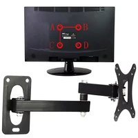 tv mount set bracket adjustable displayer frame support home use rotatable wall hanging easy install coating for 10 24 inches