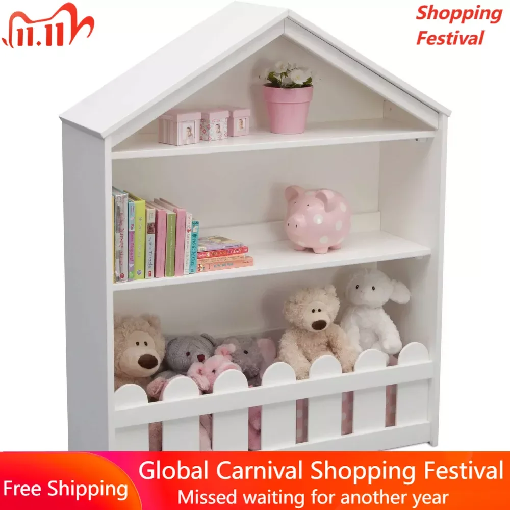 

Kids Bookshelf Storage Bookcase Book Shelf Organizer Free Shipping Shelves for Wall Room Accessories Display Stand Furniture