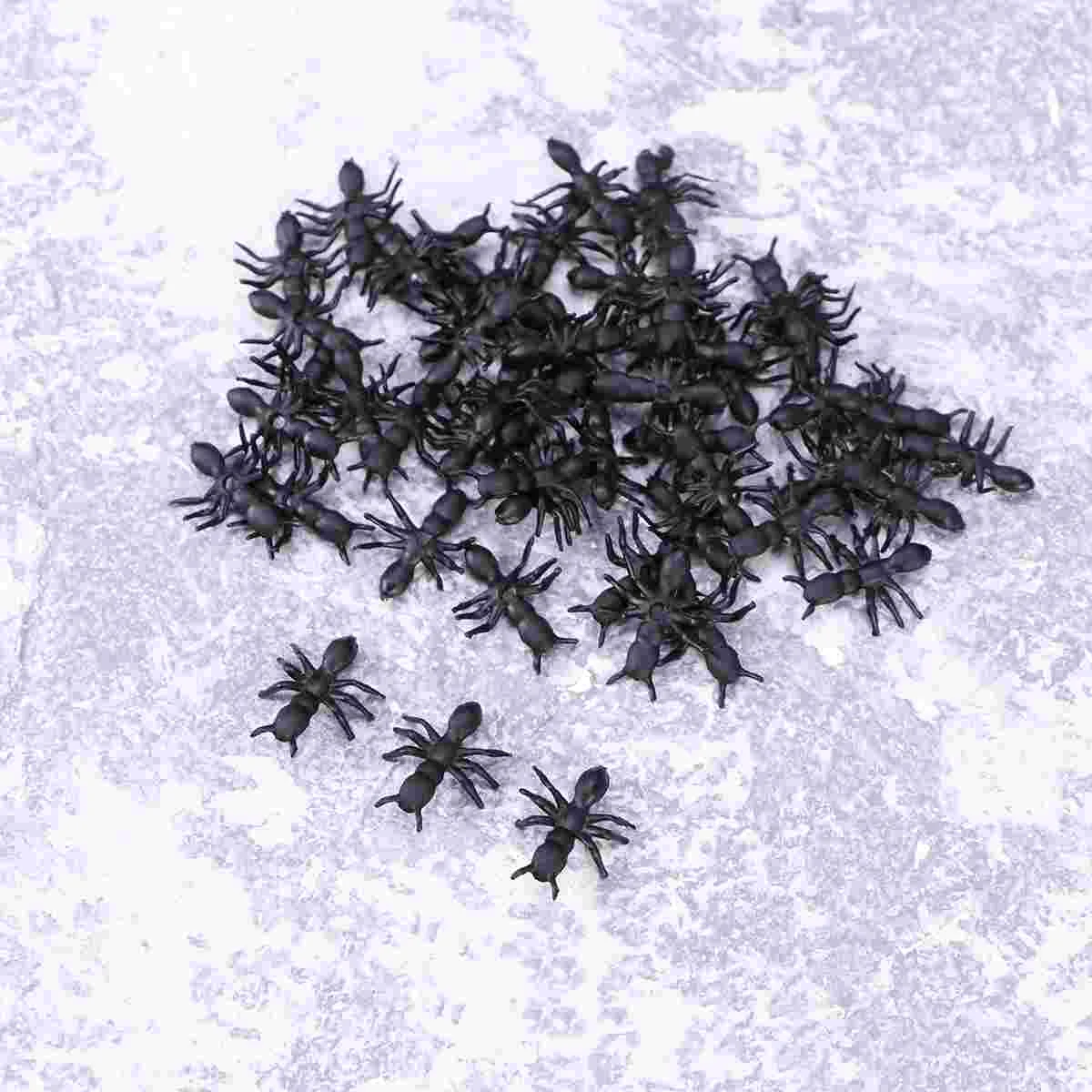 

50Pcs Realistic Ants Tricky Ant Insects Figurine Joking Toys for Party Props Pranks Kids Educational April Fools Day ( Boys