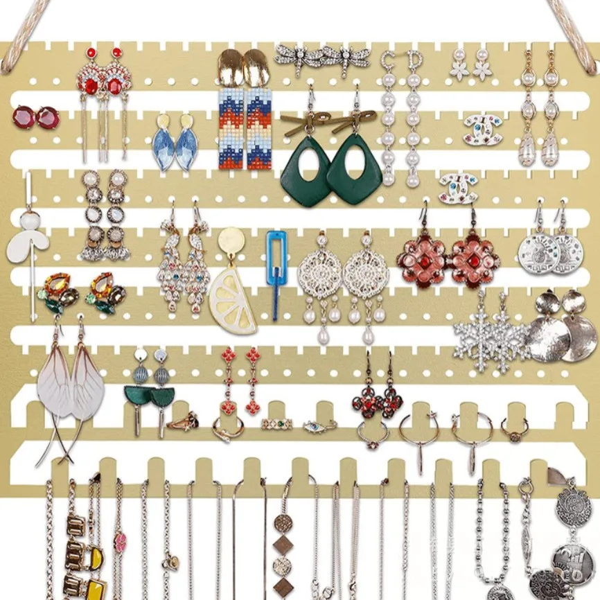 

Wooden Jewelry Storage Rack Wall Mount Earrings Necklace Bracelet Storage Rack Organization Wall Shelf Organizer