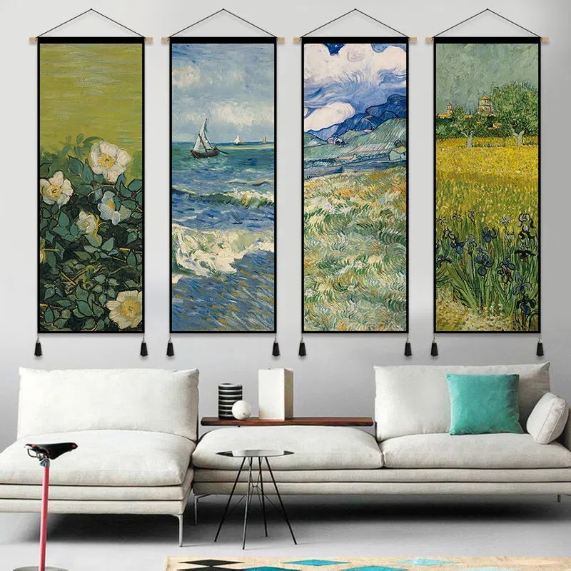 

Abstract Decorative Painting Art Oil Painting Hanging Cloth Porch Living Room Oil Painting Room Decoration Fabric Painting