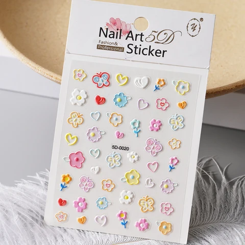 5D наклейки для ногтей MAFANAILS
