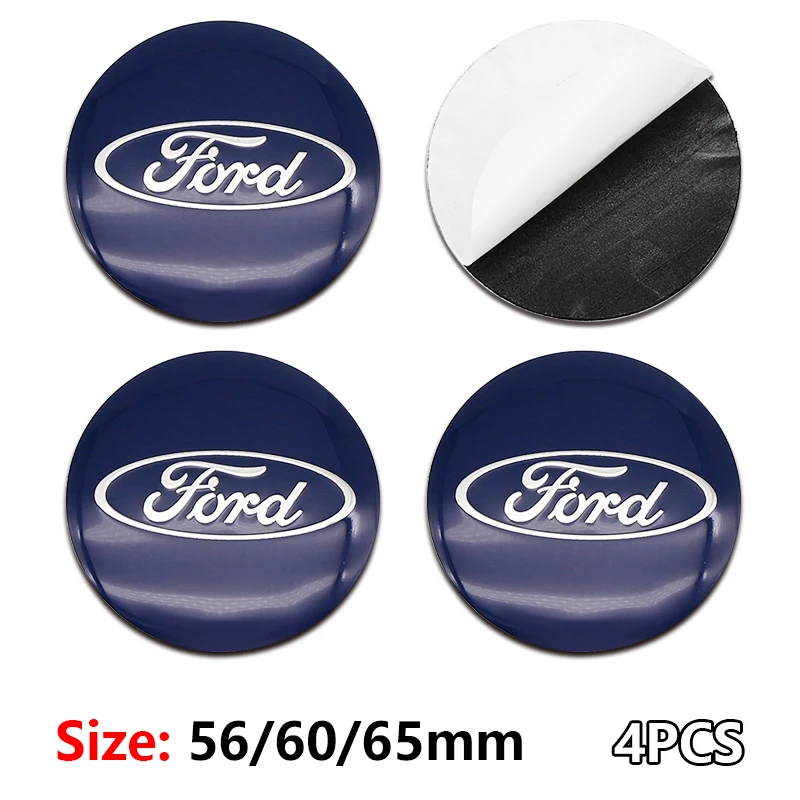 

Новая 56 мм 60 мм 65 мм алюминиевая наклейка на центральную крышку ступицы колеса автомобиля Ford Fiesta Mondeo Fusion Explorer Escape Shelby Edge Styling