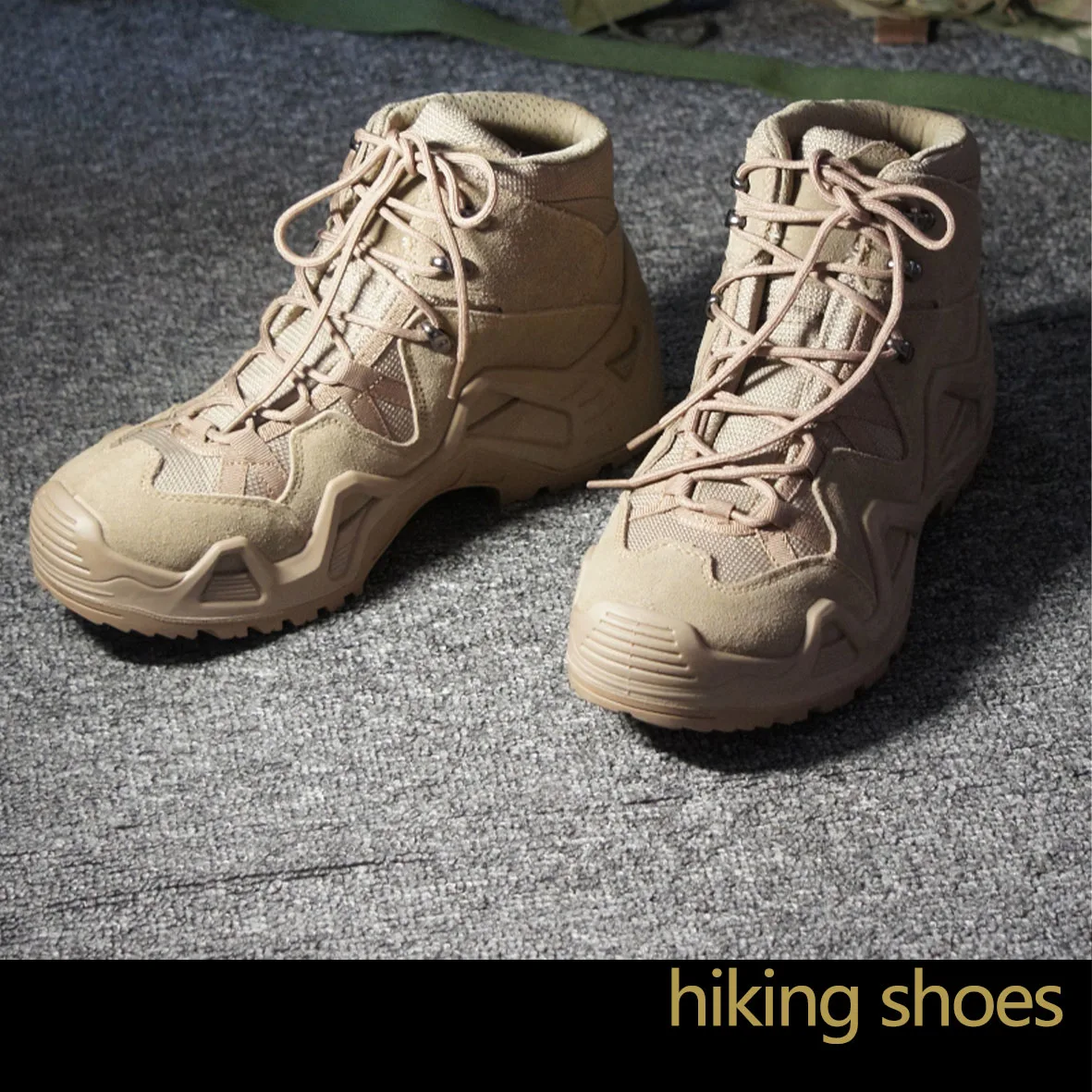 

Тактические тактические ботинки цвета хаки для активного отдыха, песочные походные ботинки, Военные Поклонники, походные спортивные боевые ботинки