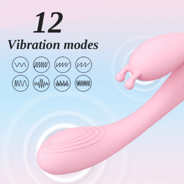 Rabbit Vibrator Dildo G Spot Clitoris Stimulator Nipple Massager Heating AV Stick Female Masturbators Sex Toys for Women 18+ 4