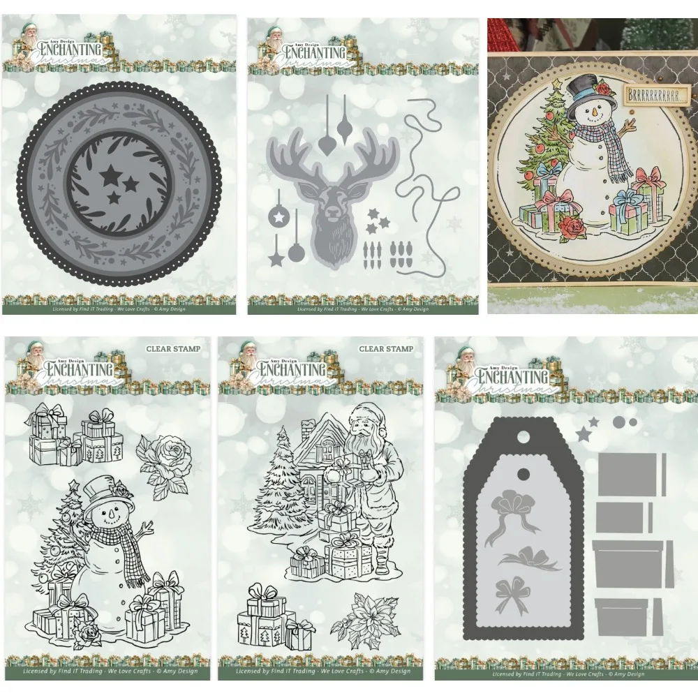 Металлические штампы и с изображением снеговика новинка июня декоративный