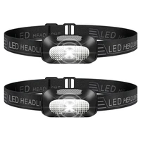 2 pack led head light outdoor head light 5 modes head lights for camping climbing hiking fishing night reading running