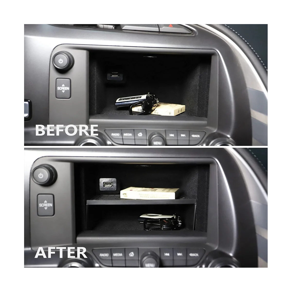 Ящик для хранения дисплея приборной панели Chevrolet Corvette C7 Stingray 2014-2019 /Z06/ Grand Sport 2014 +