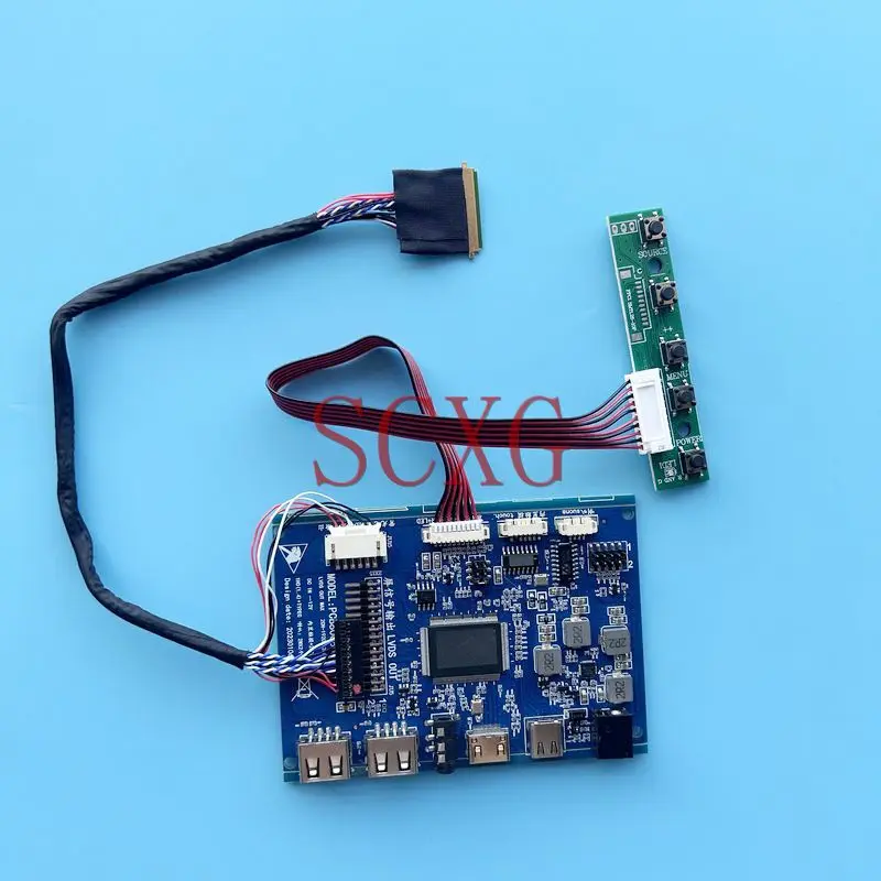 

For LP156WF1 Laptop Screen 15.6" 2-USB TYPE-C PCB 862 Controller Driver Board 1920*1080 Mini HDMI-Compatible LVDS 40 Pin DIY Kit