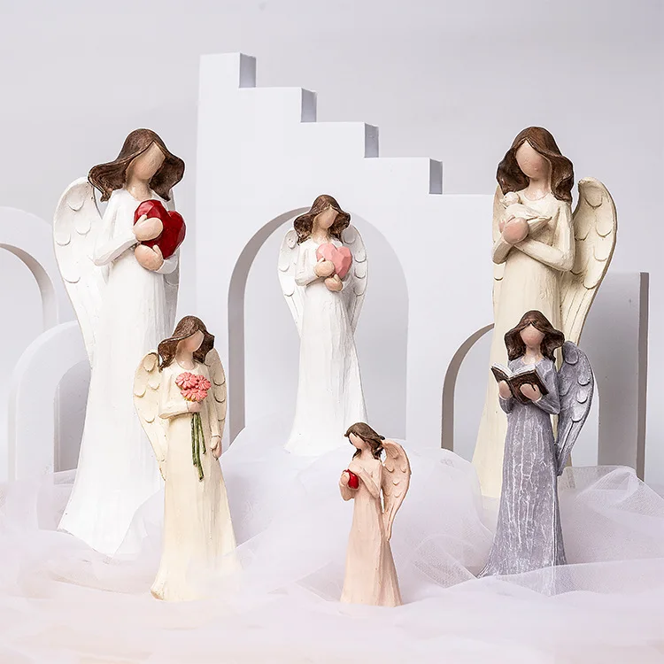

Light Luxury Angel Resin Ornament Furnishing Articles Statues Porch TV Cabinet Coffee Table Home Wine Cabinet Home Decoration