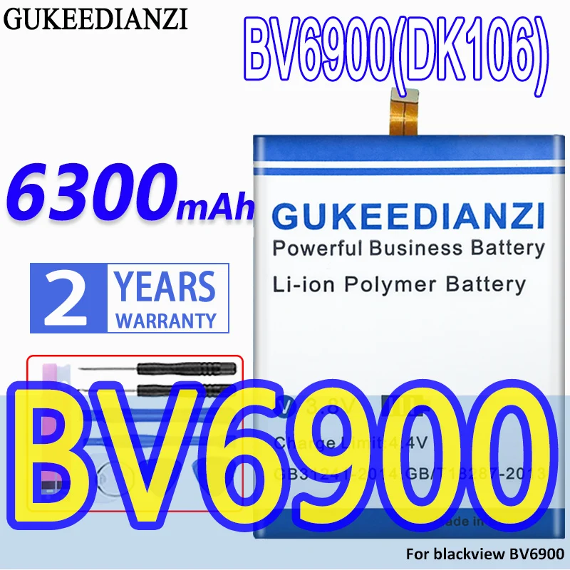 

Сменный аккумулятор GUKEEDIANZI высокой емкости BV 6900 (DK106) 6300 мАч для Blackview BV6900