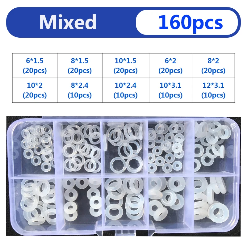 

Белая силиконовая уплотнительная прокладка VMQ, толщина CS 1,5/2/2,4/3,1 мм, термостойкая водонепроницаемая изоляция, пищевое уплотнительное кольцо, силиконовое уплотнительное кольцо