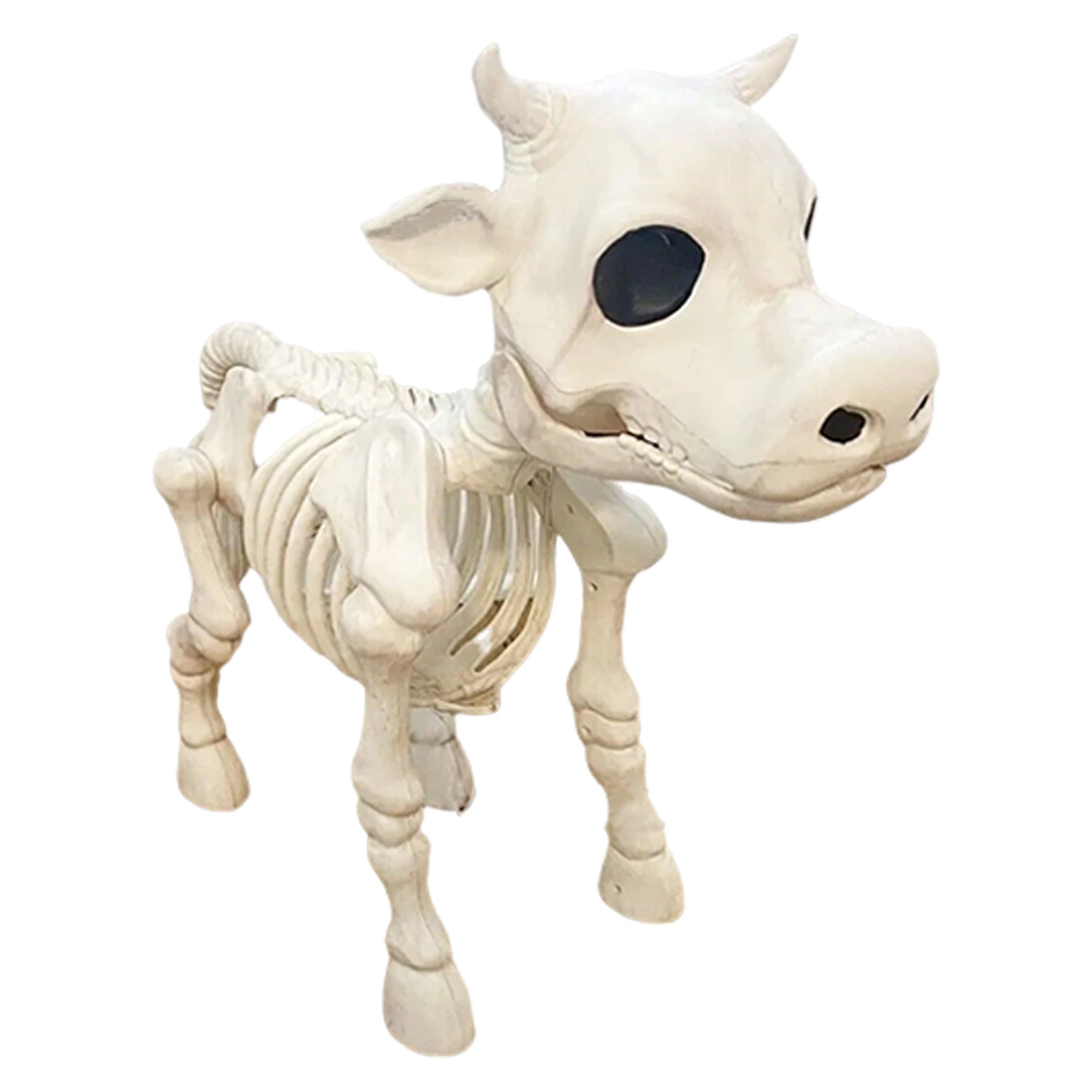 

Indoor Outdoor Haunted House Statue Weatherproof Props Scary Cow Skeleton Resin Gift Yard Garden Reusable Halloween Decoration