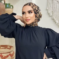 2022 jersey hijab bonnet hijab cap for women instant hijabs muslim women hijab caps full cover snap fastener head wraps scarf