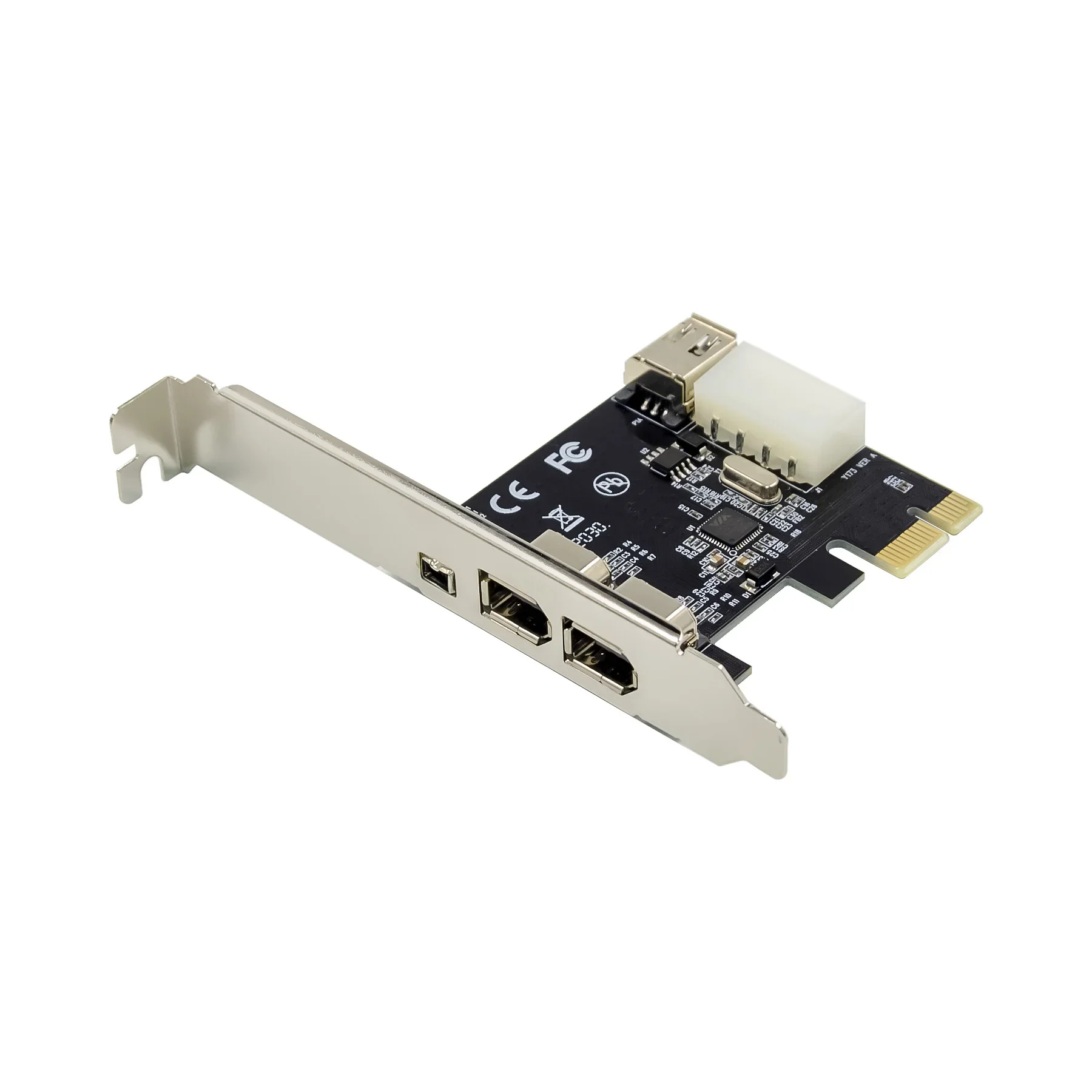 PCIe X1 4 порта Firewire 4-контактная 9-контактная карта расширения PCI Express 1394B 1394A VIA VT6315