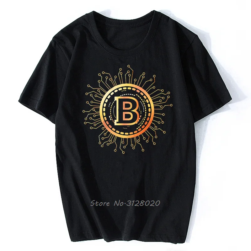 

Футболка Биткоин криптовалюта криптовалюты Майнер Биткоин BTC криптовалюты дизайнерская футболка мужская хлопковая Биткоин монета футболк...