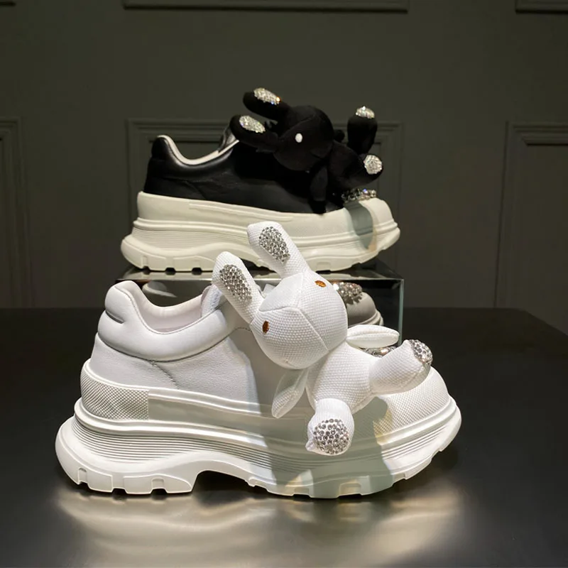 

New zapatillas plataforma blancas tenis feminino rasteira sapato confortavel feminio platform tennis shoes women