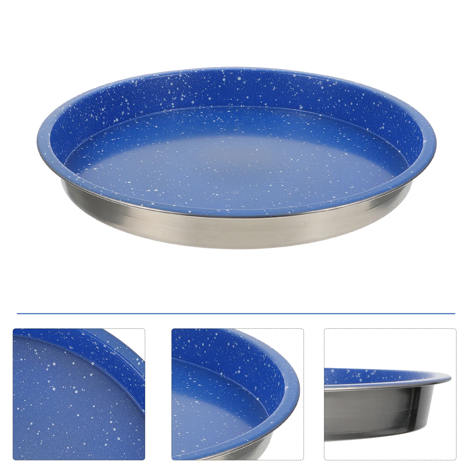 

1Pc Household Pizza Pan Kitchen Accessory (Blue)