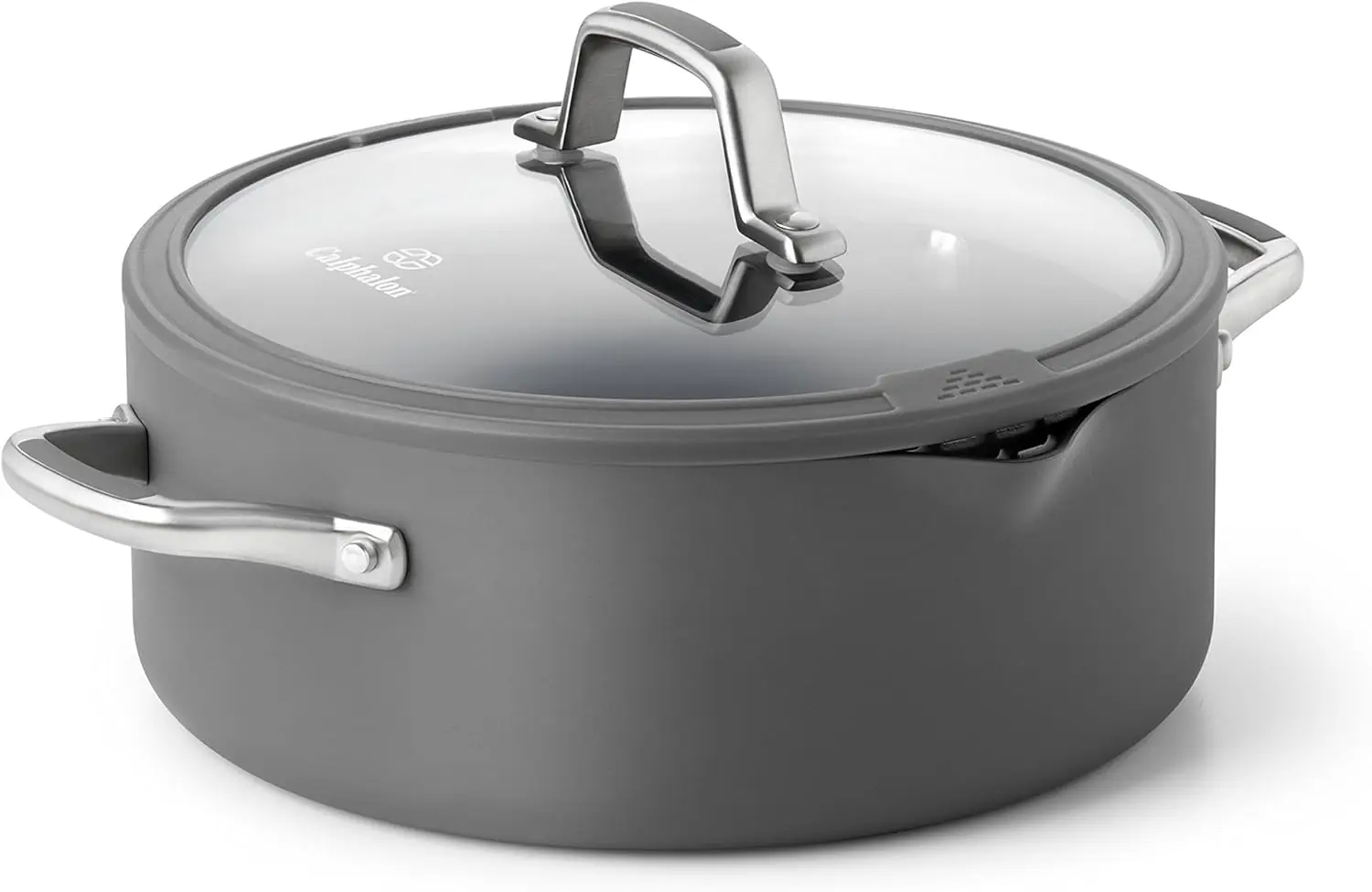 

Easy System Nonstick Dutch Oven, 5-Quart, Gray