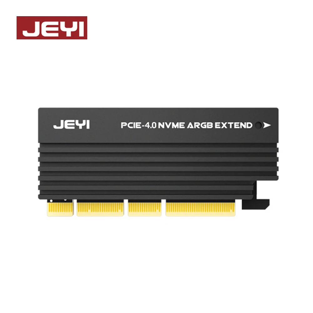 

PCI-E 4.0 to M.2 NVME Protocol Adapter Card all aluminum alloy with ARGB Lighting Effect Transmission Speed Up to 64Gbps