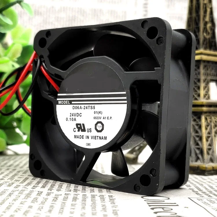 

New original D06A-24TS5 24V 0.10A 6025 6CM 2-wire inverter cooling fan