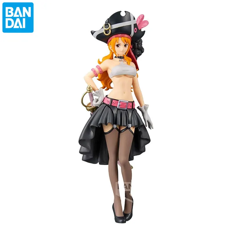 

BANDAI ONE PIECE Nami DXF театральная версия красная оригинальная экшн-фигурка из ПВХ аниме модели игрушки коллекционные куклы Подарки для мальчиков и девочек