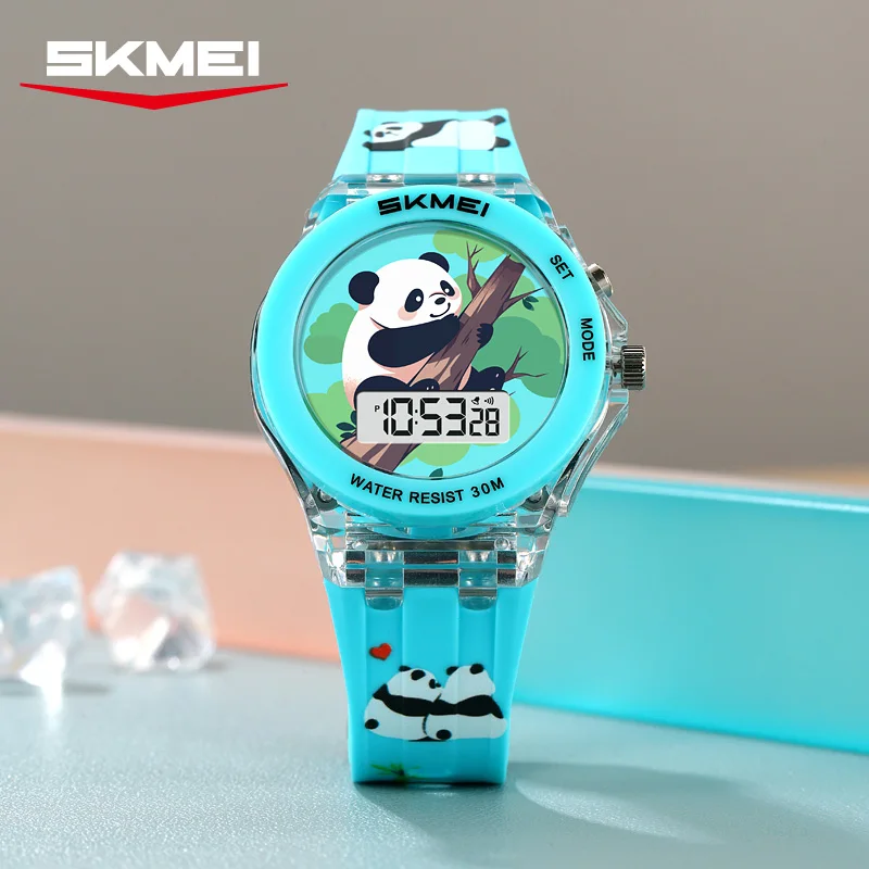 Фото Электронные часы SKMEI 2646 с подсветкой и таймером, красочные, с новым мультяшным рисунком, для мальчиков и девочек, детская серия №4