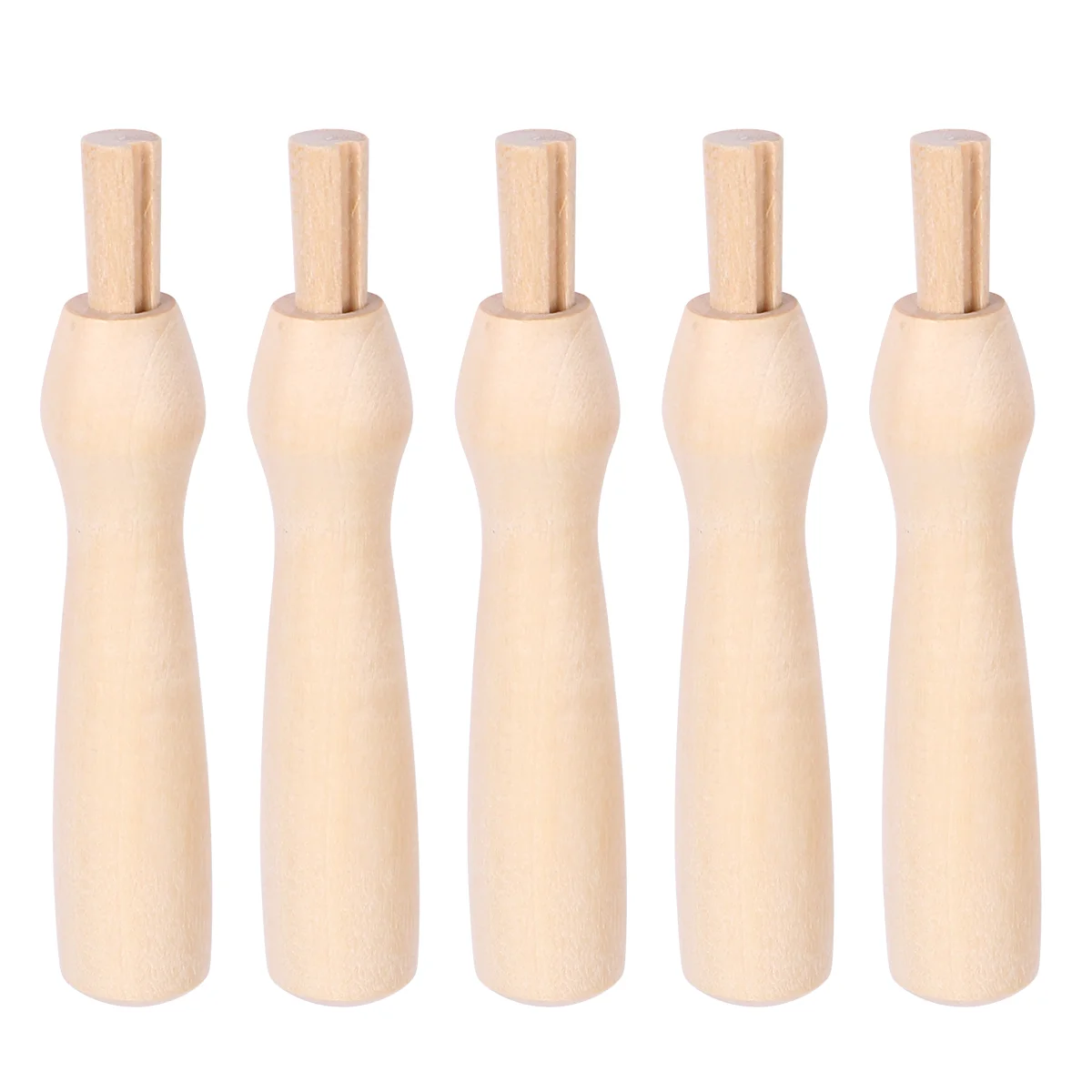 

5PCS Felting Needle Tool Sewing Diy Handle Diy Felting Punch Tool Wooden Handle Felt Tool Felting Tool