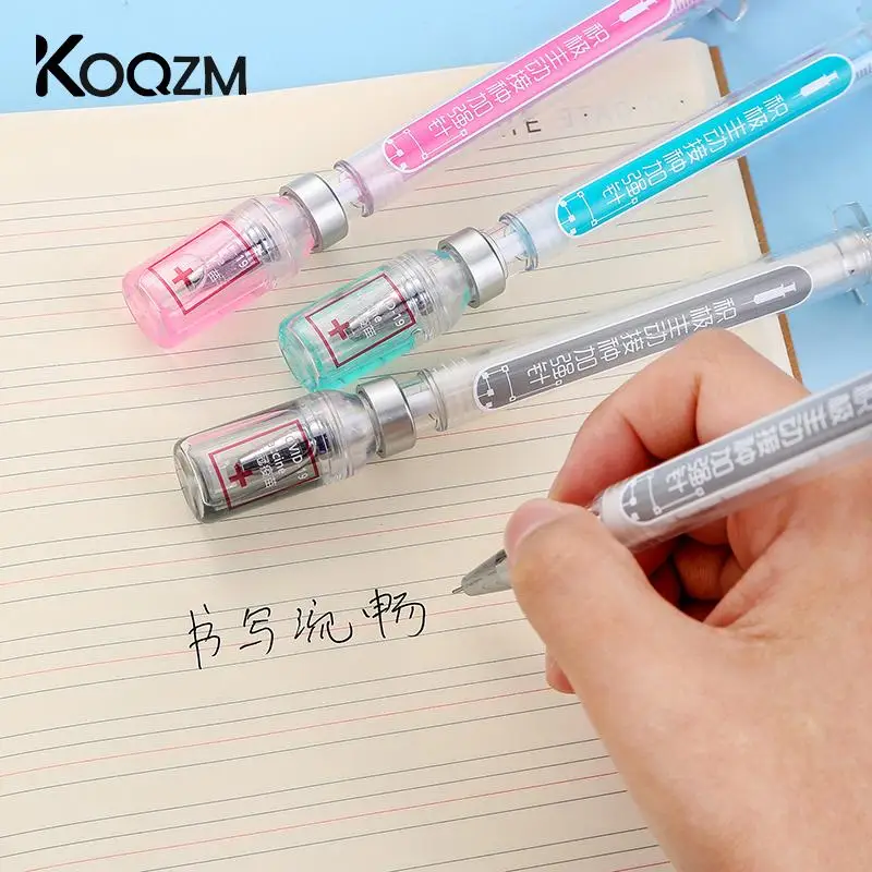 1Pcs Creative Syringe Modelling Neutral Pen Gel Signature Pens Students Nurse Gift Black Water Kawaii Student Stationery - купить по