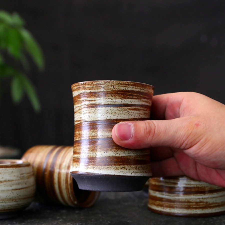 Керамическая Кофейная Чашка С Ручной Росписью В Стиле Ретро Креативная Вощеная