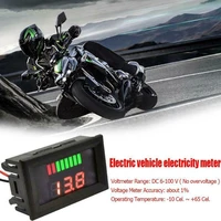 24v 36v 48v 60v car marine motorcycle led digital voltmeter voltage meter battery gauge electrical equipment accessories