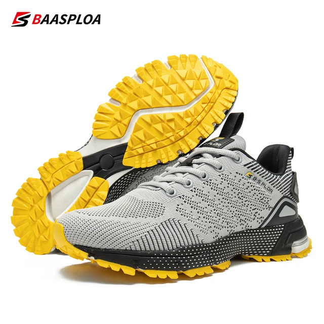 Baasploa Men Professional Running Shoes Breathable Training Shoes Lightweight Sneakers Non-Slip Track Tennis Walking Sport Shoe 1
